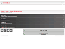 Tablet Screenshot of kevinolearyhonda.ie